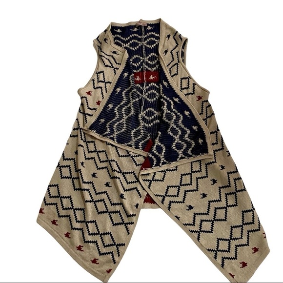 Longline Open Front Cardigan Sweater Vest One Size OS - Picture 4 of 8